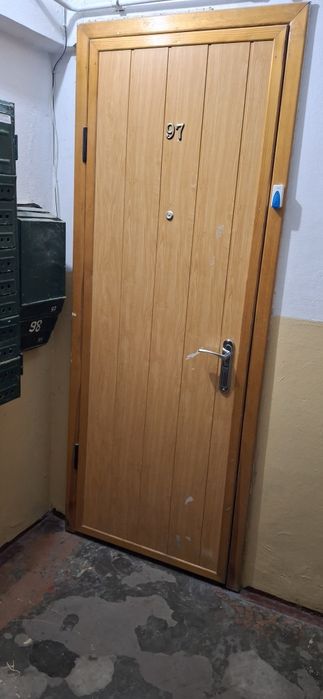 Двері вхідні зі сталевим каркасом