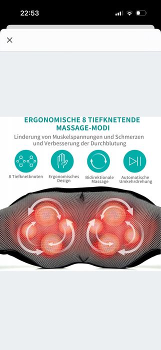 Masażer ogrzewany !