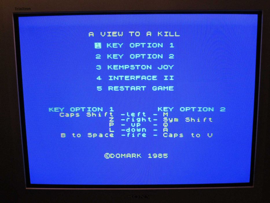 Jogo Zx Spectrum 007 A View to a Kill