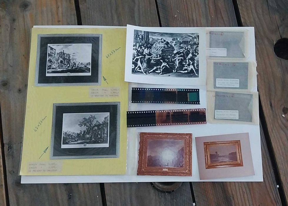 Antigo Lote de Slides, Negativos e Fotocomposições (Arte) Vintage, utilizados na Reprodução Gráfica