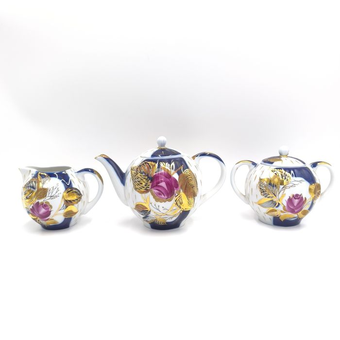 Łomonosow Dzbanek Cukiernica Mlecznik