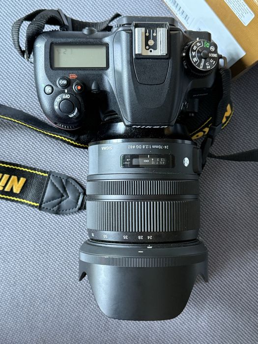 Nikon D7500 + Sigma 24-70mm F2.8 DG Art + pokrowiec Manfrotto