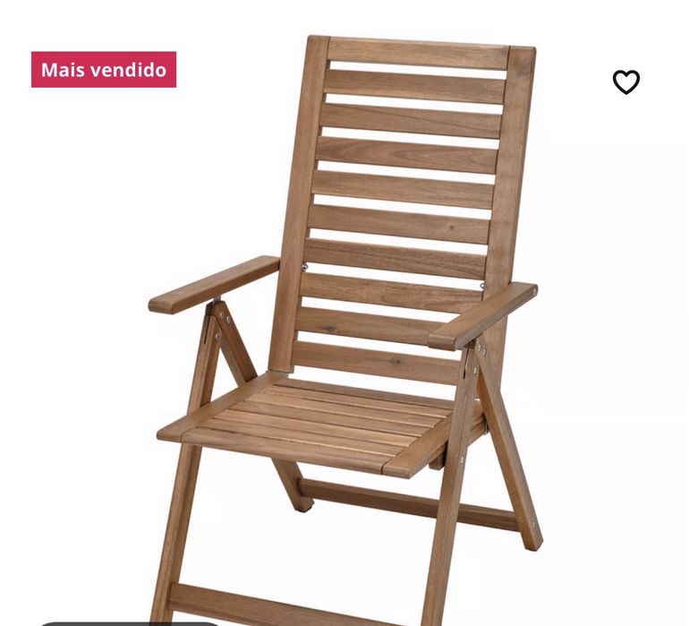 Cadeira madeira Ikea