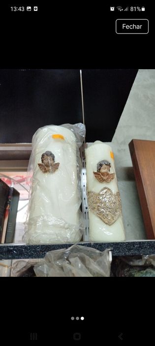 Velas com anjos elegante