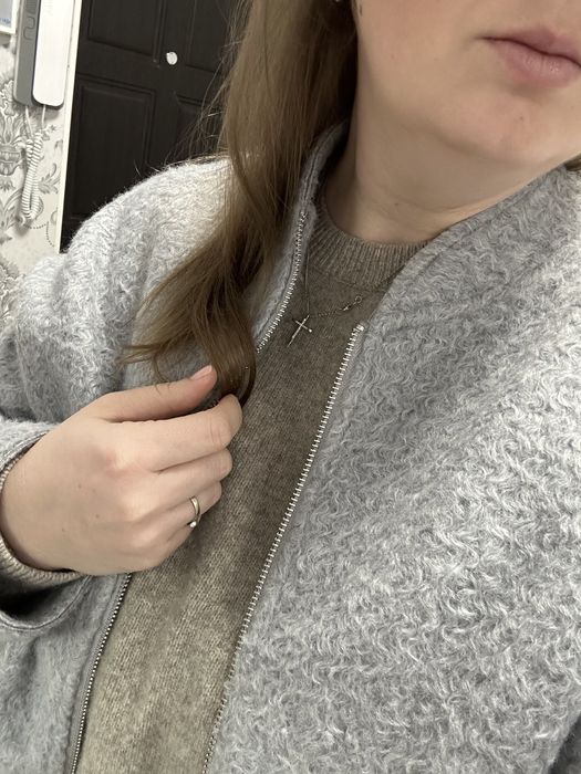 Бомбер zara оверсайз