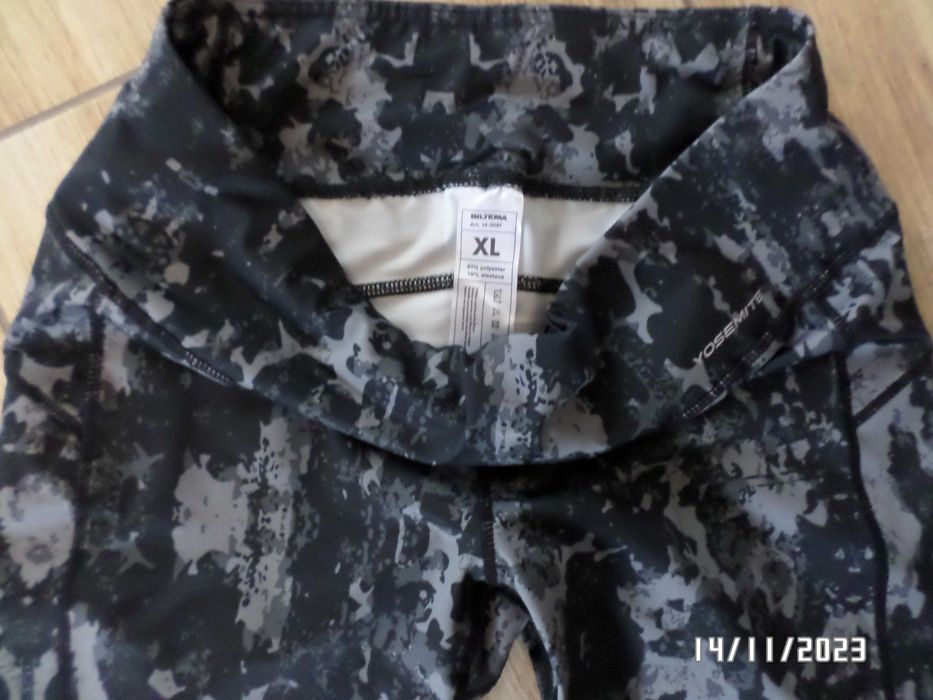 firmowe Legginsy damskie -rozmiar-XL-BILTEMA- -stan jak nowe