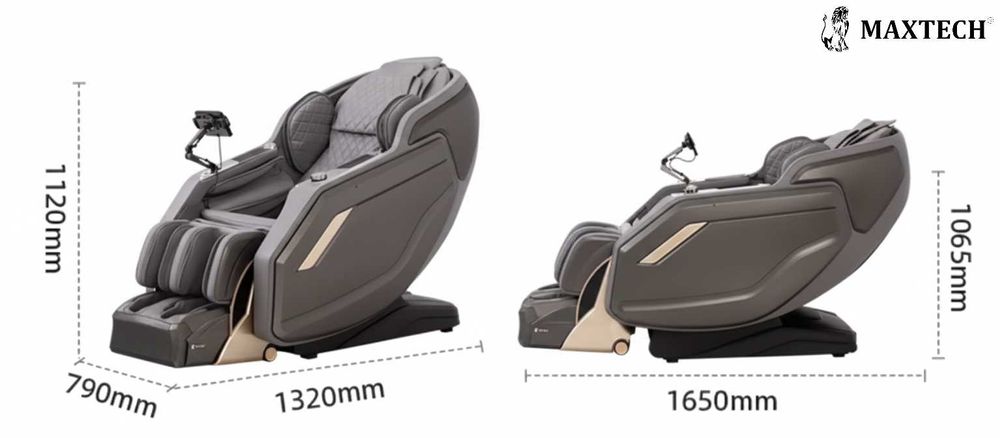 Fotel masujący Nowoczesny z rozciąganiem nóg AstraRelax Zero Gravity