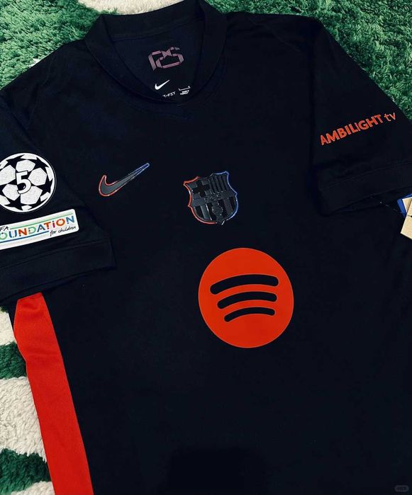 Czarna koszulka piłkarska Lamine Yamal R.S