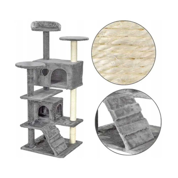 Домик когтеточка царапка дряпка для кошек 131 см Bass Polska