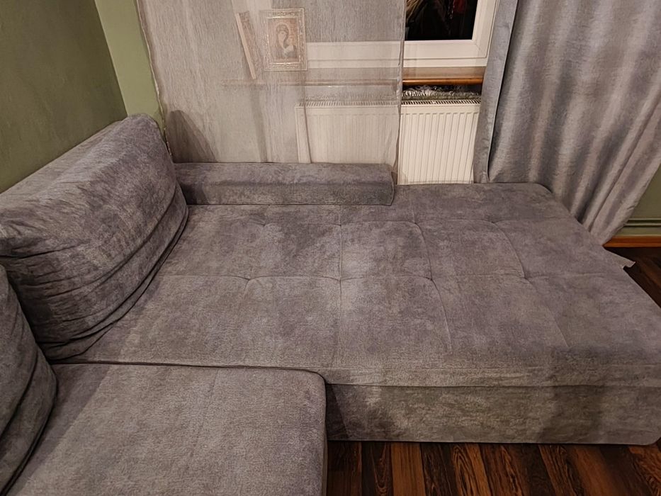 Narożna kanapa z funkcją spania