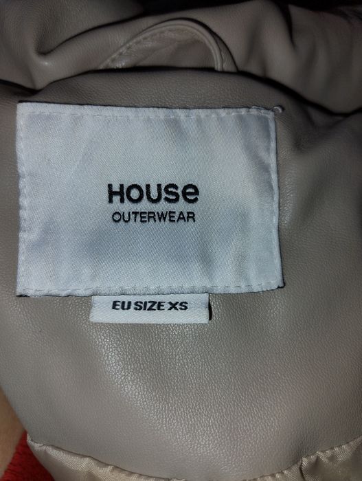 Дута куртка з екошкіри з капюшоном House