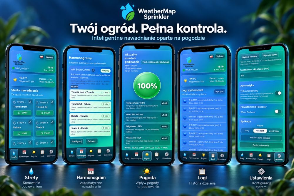 Sterownik nawadniania WMSprinkler 6 kanałów