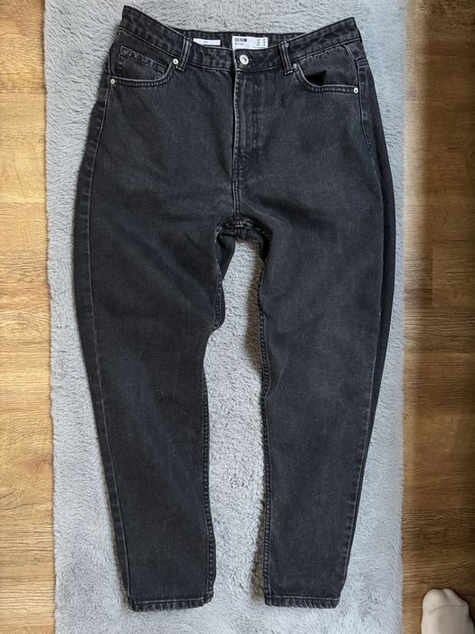 Spodnie jeansowe czarne bershka rozmiar M 40