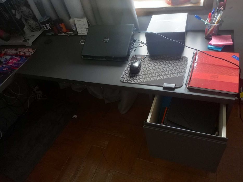 Secretaria em L com Sapateira e 2. Gavetoes