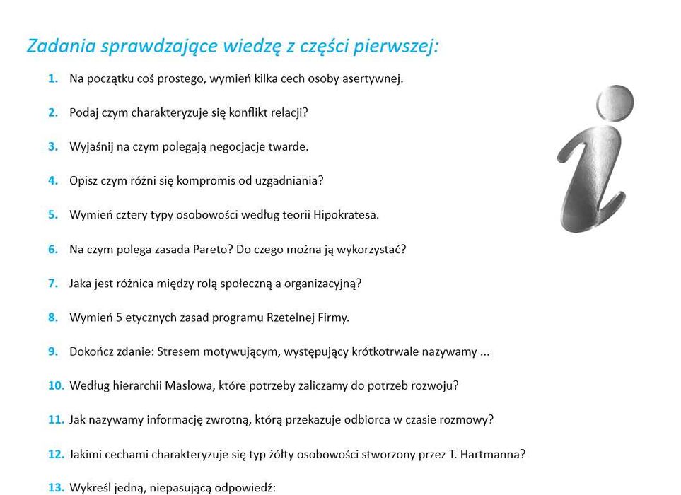 Notatki wzory i wykresy Test wiedzy o przedsiębiorczości SGH WOP