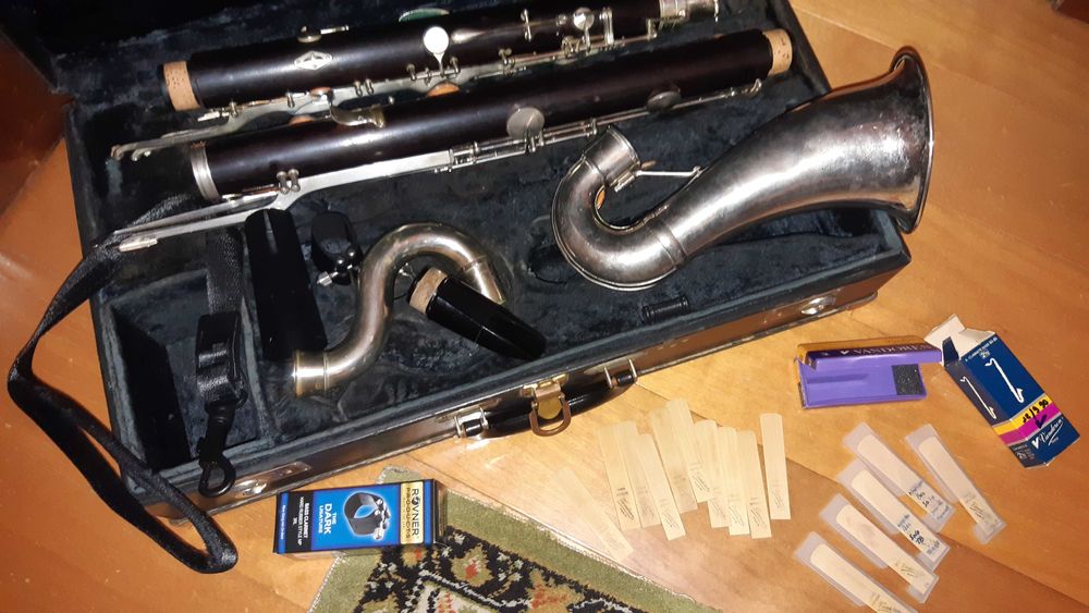 Clarinete Baixo ( madeira) Si bemol Leblanc France
