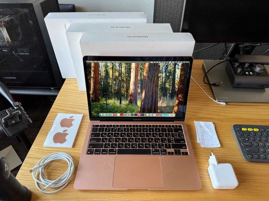Apple MacBook Air 13 - M1, 2020 (Золото) 8/256 - Идеальное Состояние!