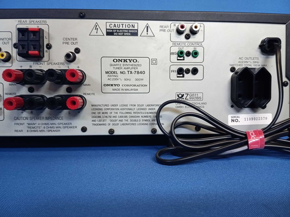 receiver ONKYO TX-7840 (entrada phono - 2x80W)