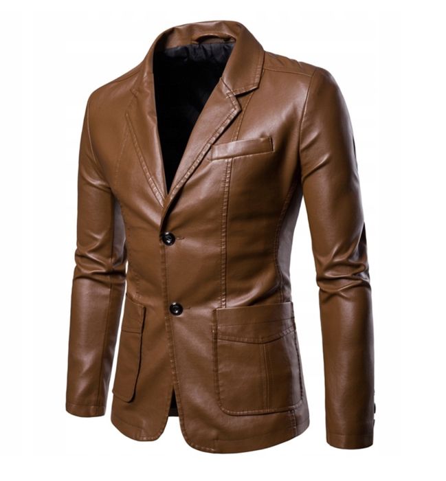 Marynarka skórzana męska sportowa elegancka modna kolory
