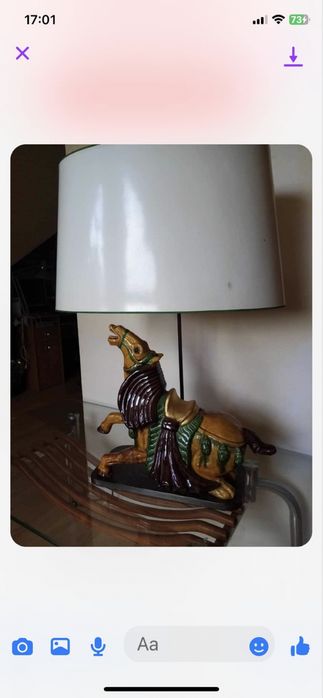 Lampa stolowa ceramiczna ( kon)
