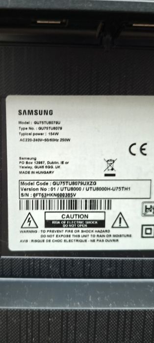 Телевизор с неисправным экраном