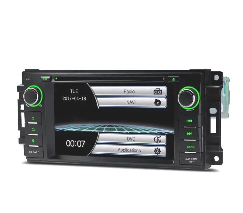 AUTO RADIO PARA JEEP WRANGLER 07-12 GRAND CHEROKEE 08-11 USB GPS TACTIL 6.2" HD