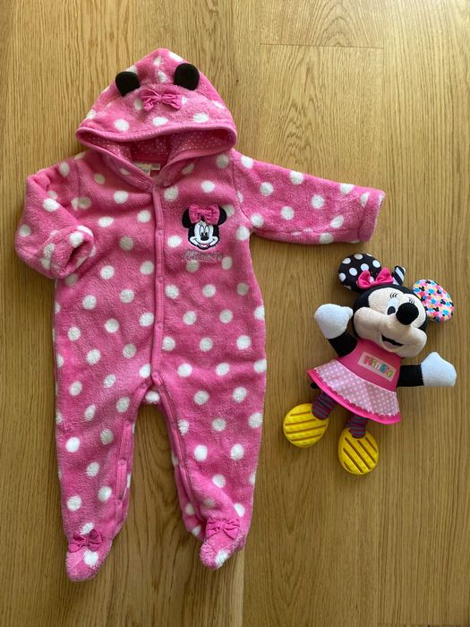 Cool Club by Smyk Myszka Minnie różowy pajac 68 cm + nowa maskotka mod