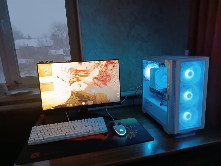 Игровой ПК на Ryzen 5 5600 RTX 3070 и Монитор MSI G2412
