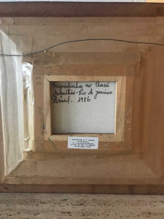 Pintura e arte naif a óleo assinada