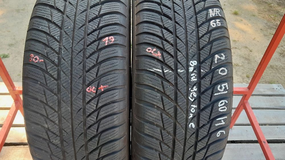Opony Zimowe 205/60/16.BRIDGESTONE.8 mm.Adres-ZALESIANY 33 A-przy rondzie(niebieskie banery)PISEMNA GWARANCJA