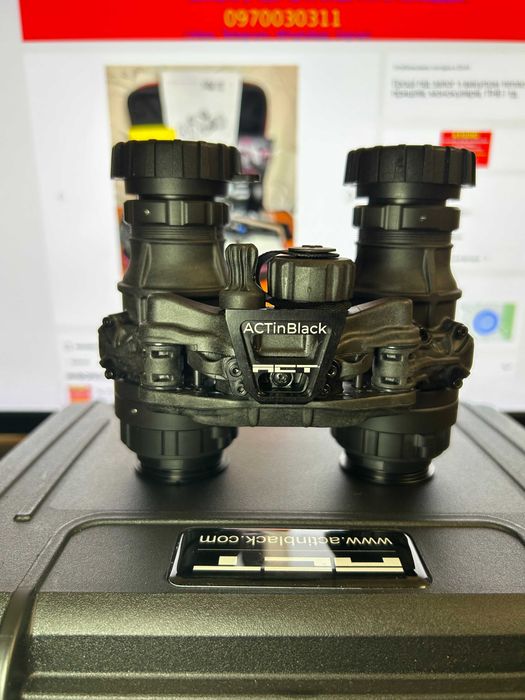 Бінокуляр Нічного Бачення (ПНБ) ACTinBlack DTNVS  V2 FOM: 2100 Gen 2+ Green Phosphor ПНБ нічник NVG монокуляр