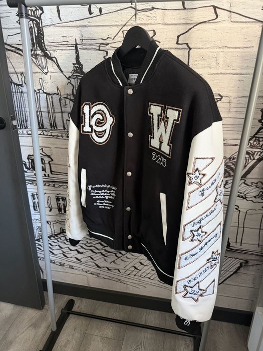 Куртка бомбер со стразами Off White Class Of 2013 сайз Л drip