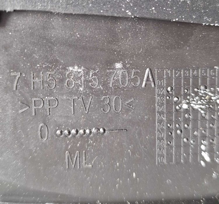 Kratka nawiewu konsoli deski środkowa VW T5 Multivan