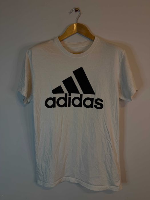 Koszulka Adidas biała z dużym logiem L