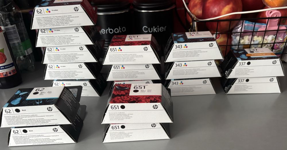 Tusze do drukrki hp Czarny i Kolor