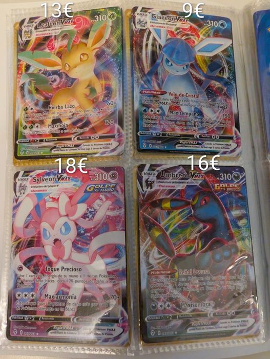 Cartas Pokémon diversas