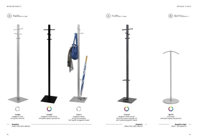 Bengaleiro c/Base Mármore pintado Alt.1700mm c/Base Ø 350mm Novo