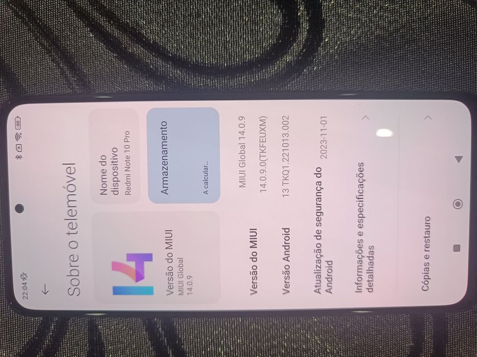 Xiaomi Redmi Note 10 Pro 6/ 128GB desbloqueado