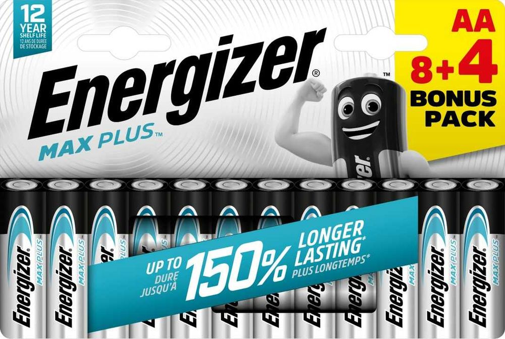 Супер-ціна за 12 шт! Батарейки ENERGIZER MAX PLUS AA\LR6_AАA\LR03