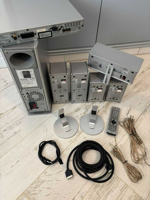 Sistema de som DVD Home Dolby Theater Panasonic com 5 colunas