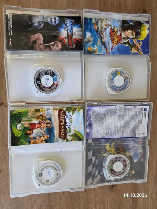 PlayStation Portable zestaw czterech gier na PSP