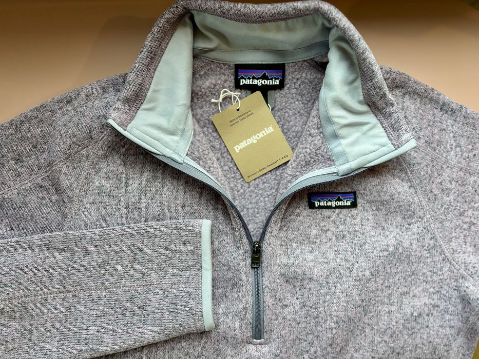 M 38 SLIM FIT damski polar Patagonia Better Sweater fiolet róż melanż