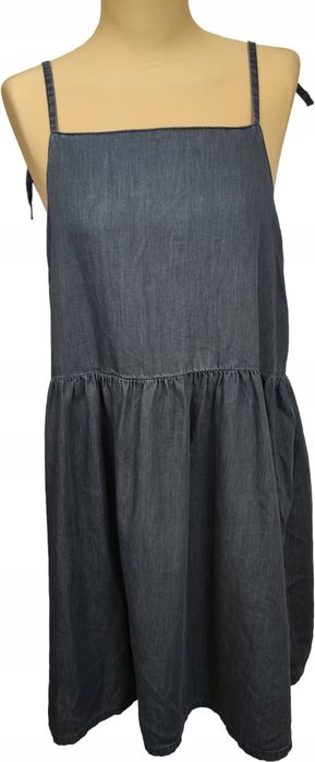 Asos oversizowa sukienka modna czarna 42 uk 14