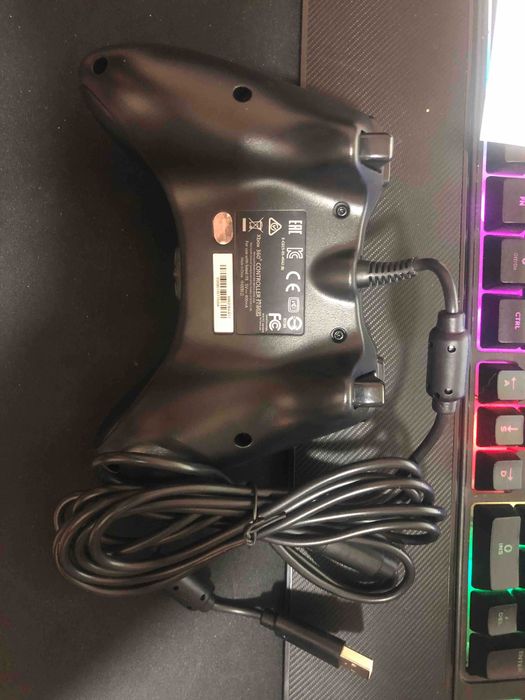 Проводной геймпад Microsoft Xbox 360 Controller Black для ПК