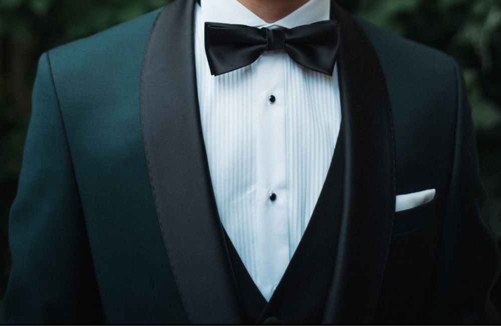 Garnitur ślubny Giacomo Conti butelkowa zieleń