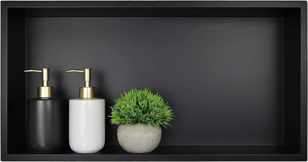 Nicho de Armazenamento Embutido 30X30X10/30X60X10 Matte Black