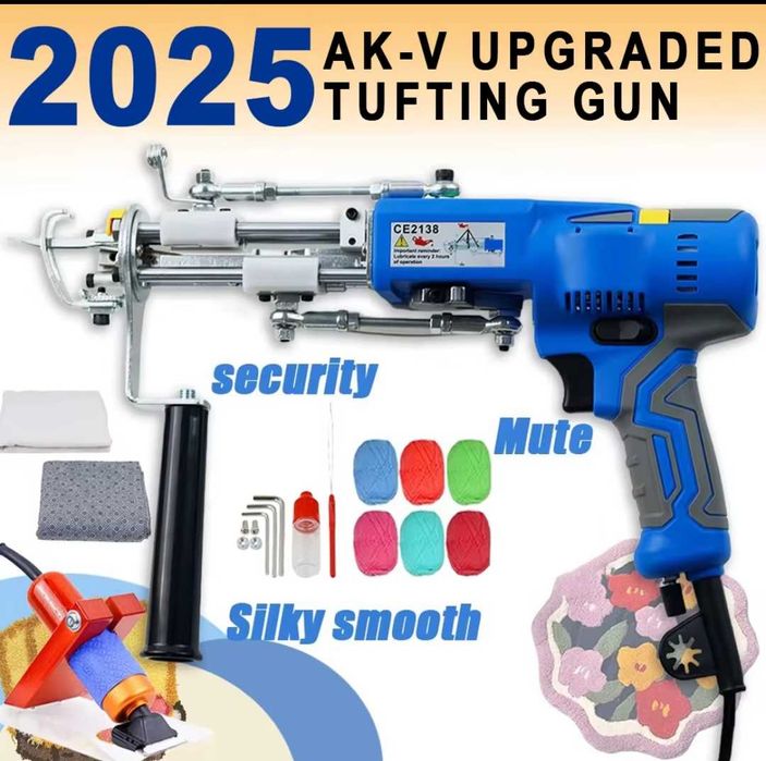 Máquina de tufting gun V - cut and pile