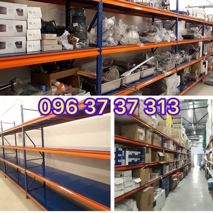 Стелажі бу нові, Полочні стелажі БУ, Паллетные стеллажи БУ палетні