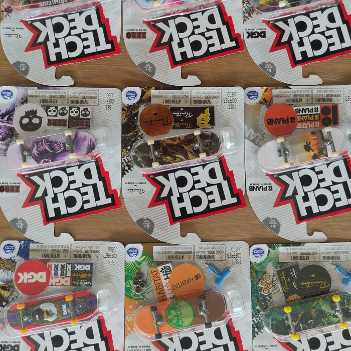 Zestaw deskorolka Tech Deck, fingerboard, DGK, Primitive, PlanB.