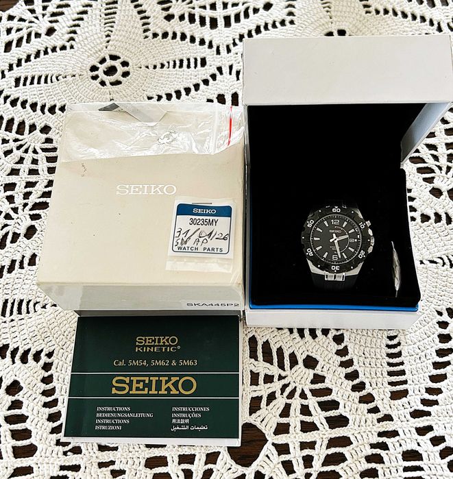 SEIKO KINETIC Diver Style 100M – SKA445P2 – NOWY AKUMULATOR – Full Set